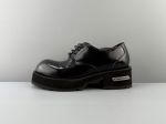 Balenciaga Venom Pour Polished Bull Leather Upper Round Toe Lace-up Men's Shoes